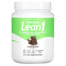 Lean1, Original, жиросжигающий протеиновый коктейль для замены приема пищи, со вкусом шоколада, 900 г (2 фунта)