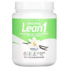 Lean1, Original, Fat Burning Meal Replacement Protein Shake, Vanilla, 1.7 lbs (780 g)