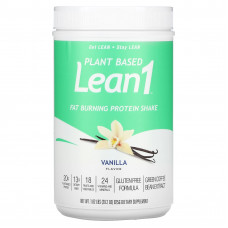 Lean1, Растительный жиросжигающий протеиновый коктейль, ваниль, 825 г (1,82 фунта)