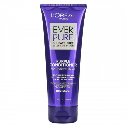 L'Oréal, EverPure, фиолетовый кондиционер, гибискус, 200 мл (6,8 жидк. Унции)