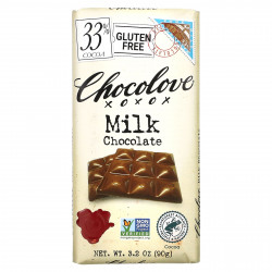 Chocolove, молочный шоколад, 33% какао, 90 г (3,2 унции)