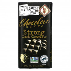 Chocolove, экстрагорький черный шоколад, 70% какао, 90 г (3,2 унции)