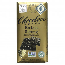 Chocolove, экстрагорький черный шоколад, 77 какао, 90 г (3,2 унции)