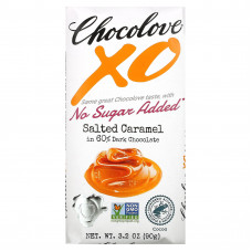 Chocolove, XO, соленая карамель в темном шоколаде 60%, 90 г (3,2 унции)