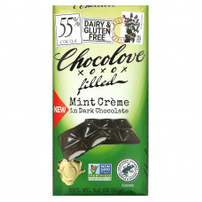 Chocolove, темный шоколад с кремовой мятной начинкой, 55% какао, 90 г (3,2 унции)