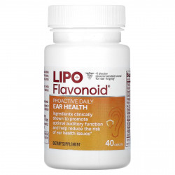 Lipo-Flavonoid, Профилактика здоровья ушей, 40 капсул