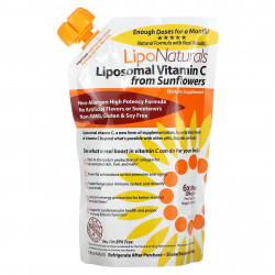 Lipo Naturals, Липосомальный витамин C из подсолнечника, 443 мл (15 унций)