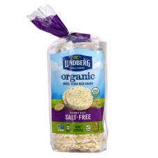Lundberg, Органические цельнозерновые рисовые лепешки, коричневый рис, без соли, 241 г (8,5 унции)
