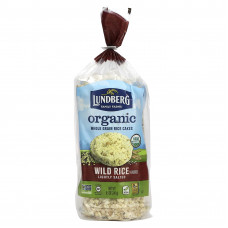 Lundberg, Органические цельнозерновые рисовые лепешки, дикий рис, слабосоленый, 241 г (8,5 унции)