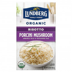 Lundberg, Традиционный итальянский ризотто, белые грибы, 167 г (5,9 унции)