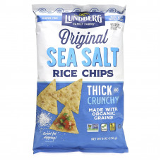 Lundberg, Рисовые чипсы, морская соль, 6 унций (170 г)