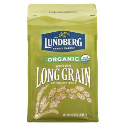 Lundberg, Органический коричневый длиннозерный рис, 907 г (32 унции)
