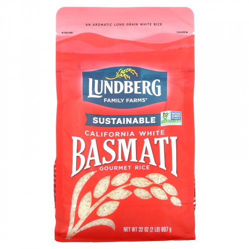 Lundberg, Калифорнийский белый рис басмати, 907 г (32 унции)