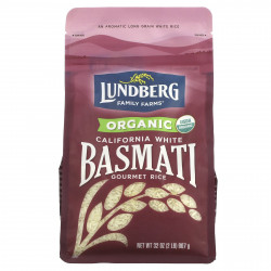 Lundberg, Органический калифорнийский белый рис Басмати, 32 унции (907 г)