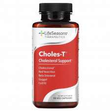 LifeSeasons, Choles-T, добавка для поддержания уровня холестерина, 90 растительных капсул