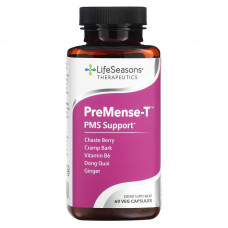 LifeSeasons, PreMense-T, поддержка при ПМС, 6 растительных капсул