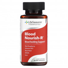 LifeSeasons, Blood Nourish-R, поддержка кроветворения, 60 растительных капсул