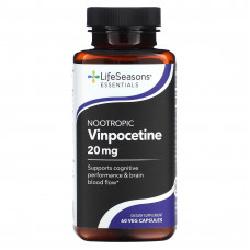LifeSeasons, Ноотропный винпоцетин, 10 мг, 60 растительных капсул