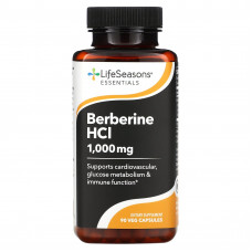 LifeSeasons, Берберин гидрохлорид, 333 мг, 90 растительных капсул