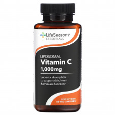 LifeSeasons, Липосомальный витамин C, 500 мг, 60 растительных капсул