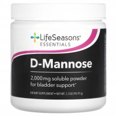 LifeSeasons, D-манноза, 2000 мг, 94,97 г (3,3 унции)