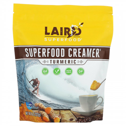 Laird Superfood, Сливки Superfood, куркума, 227 г (8 унций)