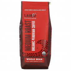 Laird Superfood, Органический перуанский кофе, цельные зерна, средней обжарки, 340 г (12 унций)