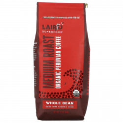 Laird Superfood, Органический перуанский кофе, цельные зерна, средней обжарки, 340 г (12 унций)