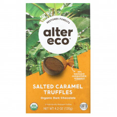 Alter Eco, Органические соленые трюфели с карамелью, темный шоколад, 4,2 унции (120 г)