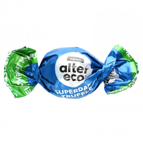 Alter Eco, органические суперчерные трюфели, темный шоколад, 80% какао, 120 г (4,2 унции)