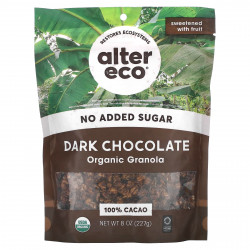 Alter Eco, органическая гранола, темный шоколад, 227 г (8 унций)