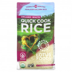 Lotus Foods, Органический белый рис, быстрое приготовление, 425 г (15 унций)