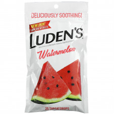 Luden's, Леденцы с пектином / успокаивающее средство для полости рта, арбуз, 25 леденцов для горла