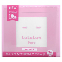 Lululun, Pure Balance, Beauty Sheet Mask, розовая 8FB, 36 шт., 520 мл (18 жидк. Унций)