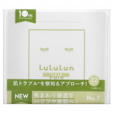 Lululun, Pure Clear, Beauty Sheet Mask, белая 6FB, 32 шт., 500 мл (17 жидк. Унций)