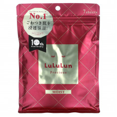 Lululun, Precious, Beauty Sheet Mask, увлажняющая, красная 4KS, 7 шт., 108 мл (3,65 жидк. Унции)