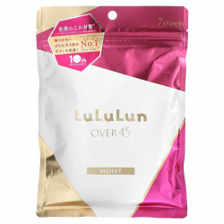 Lululun, Over 45 Beauty Sheet Mask, увлажняющая, розовая камелия 045C 2KS, 7 шт., 113 мл (3,82 жидк. Унции)