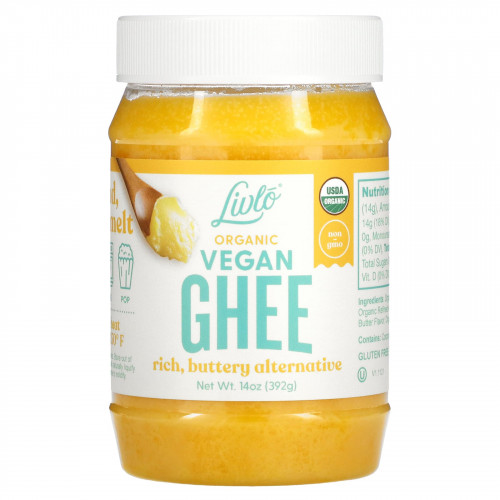 Livlo, Органический веганский GHEE, 14 унций (392 г)