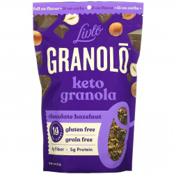 Livlo, Granolo, кето-гранола, шоколад с фундуком, 312 г (11 унций)