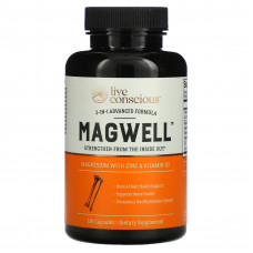 Live Conscious, MagWell, улучшенная формула 3 в 1, 120 капсул