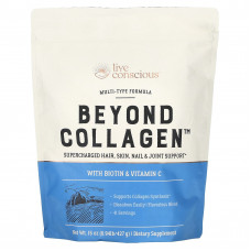 Live Conscious, Beyond Collagen, с биотином и витамином C, 427 г (15 унций)