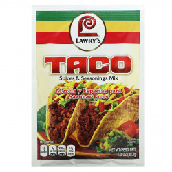 Lawry's, Taco, смесь специй и приправ, 28,3 г (1 унция)