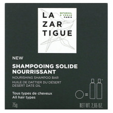 Lazartigue, питательный твердый шампунь, для всех типов волос, 75 г (2,65 унции)