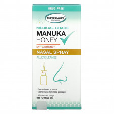 ManukaGuard, Manuka Honey, медицинский, спрей для носа повышенной силы, 20 мл (0,65 жидк. Унции)