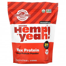 Manitoba Harvest, Organic, Hemp Yeah !, протеиновый порошок, максимум протеина, без сахара, 32 унции (907 г)