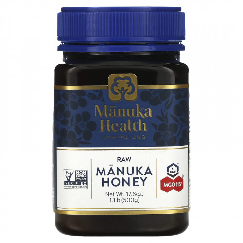 Manuka Health, Мед манука, MGO 115+, 500 г (1,1 фунта)