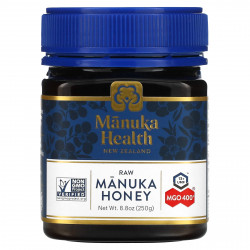 Manuka Health, Необработанный мед манука, MGO 400+, 250 г (8,8 унции)