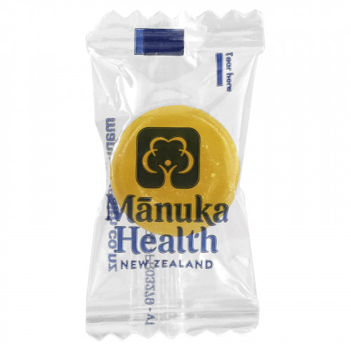 Manuka Health, Леденцы, лесной мёд манука и лимон, MGO 400+, 15 леденцов