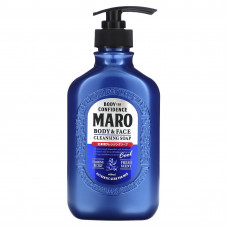 Maro, Очищающее мыло для тела и лица, прохладное, свежее, 400 мл (13,5 жидк. Унции)