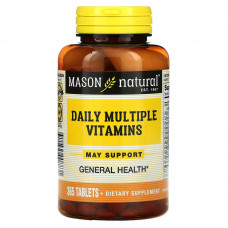Mason Natural, Daily Multiple Vitamins, 365 таблеток